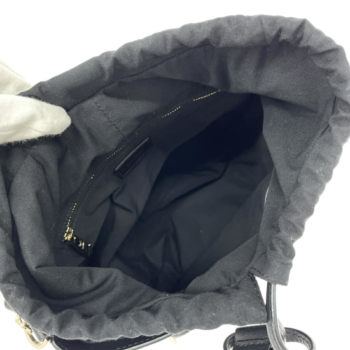 Paul Smith handbag swirl highlight leather black ladies 7