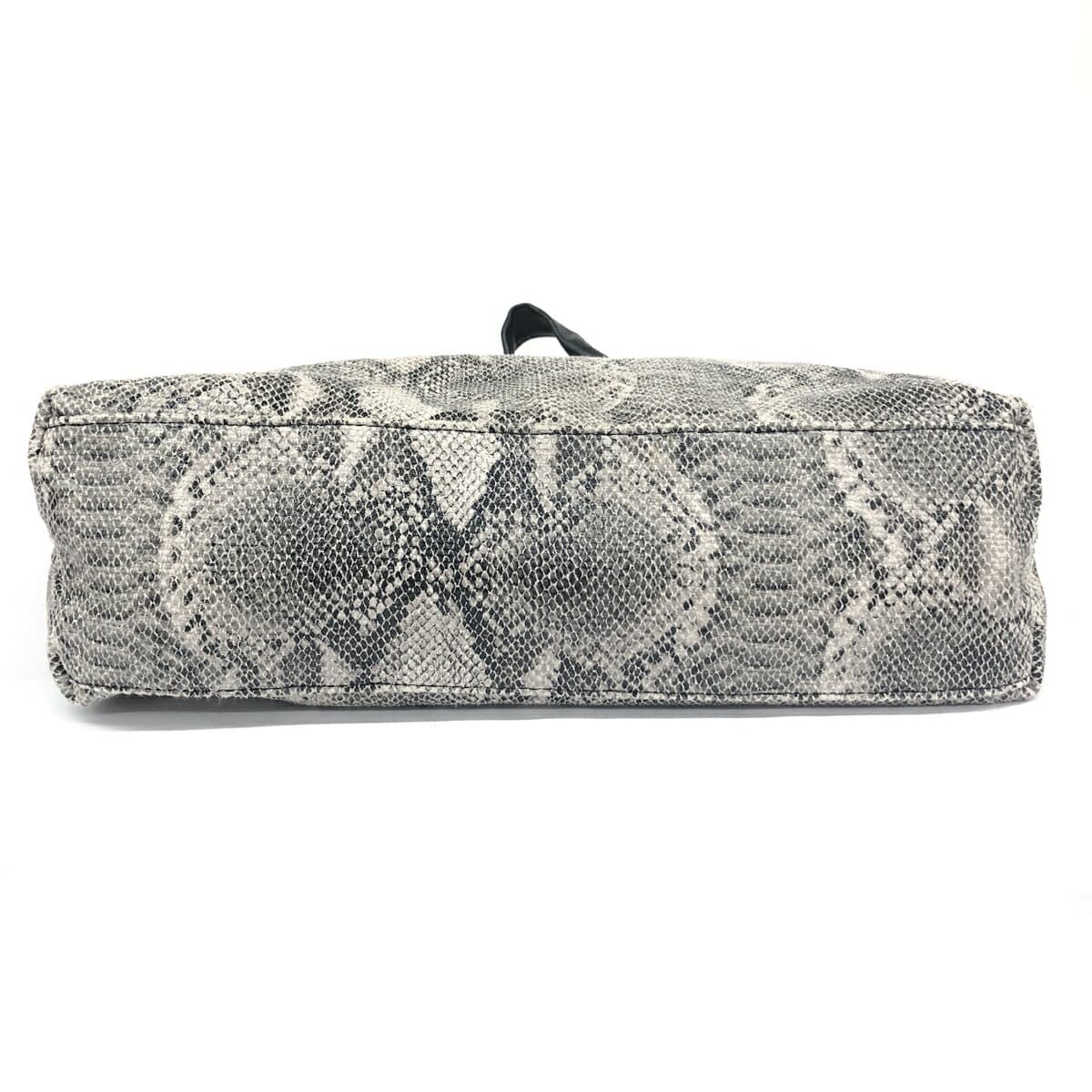 SALON de RUBAN Tote Bag in Good Condition, Python Pattern, Gray, Women's 5