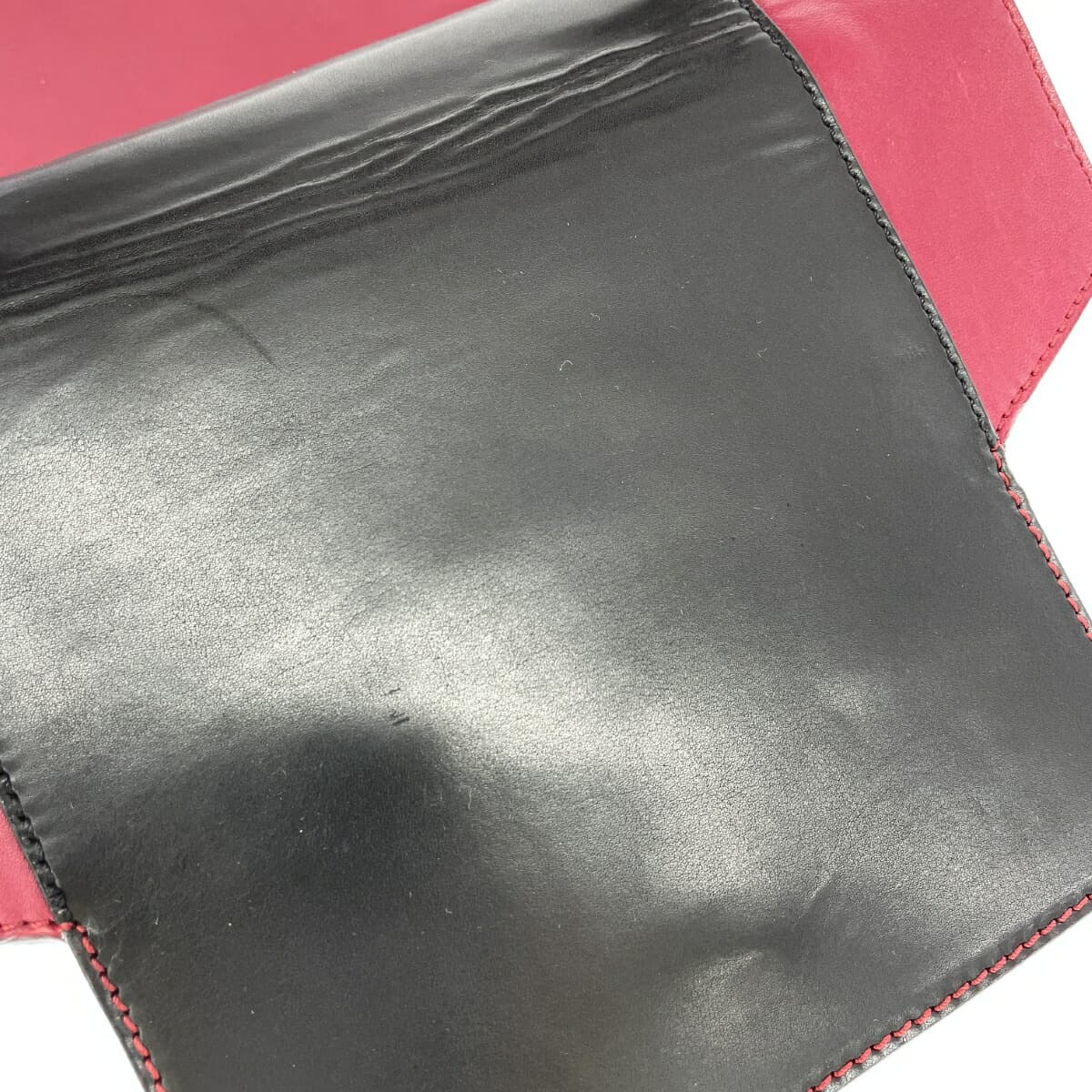 TRUSSARDI Handbag Logo Plate Top Handle Leather Vintage Bordeaux Ladies 9