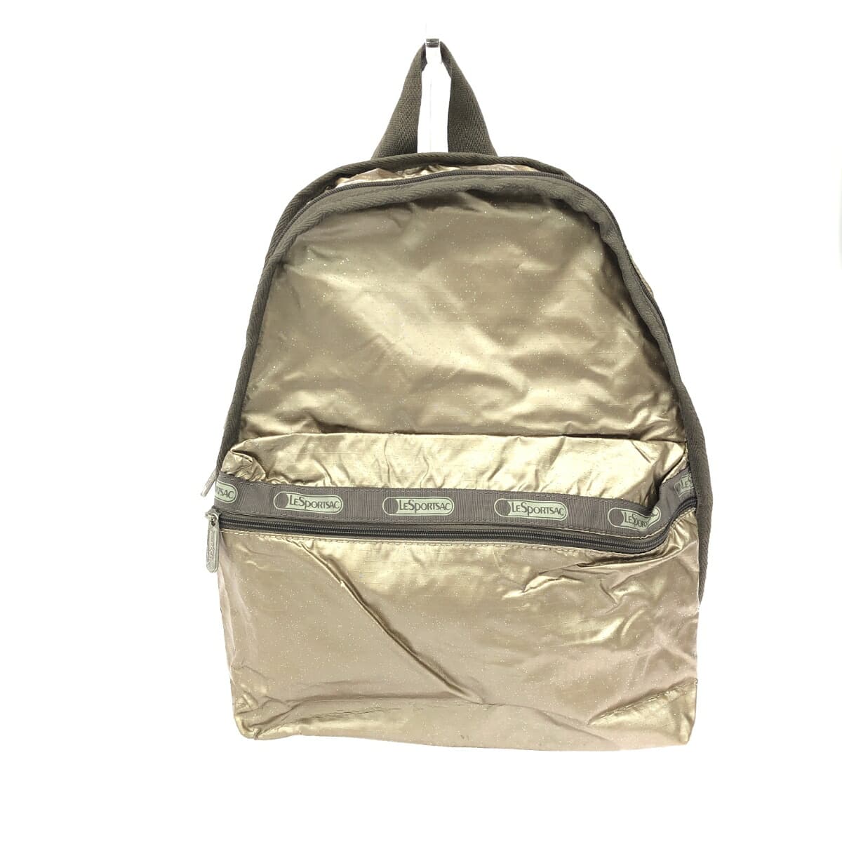LeSportsac Backpack Glitter Nylon Gold Color Ladies