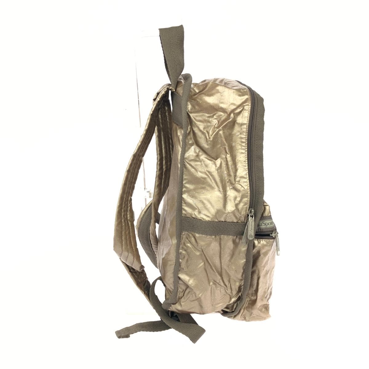 LeSportsac Backpack Glitter Nylon Gold Color Ladies 2