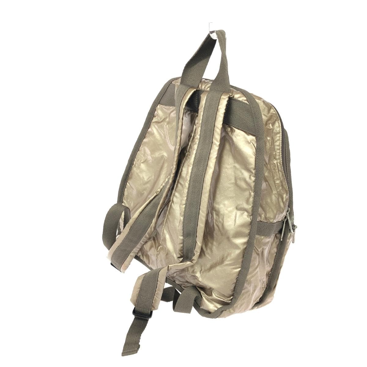 LeSportsac Backpack Glitter Nylon Gold Color Ladies 3