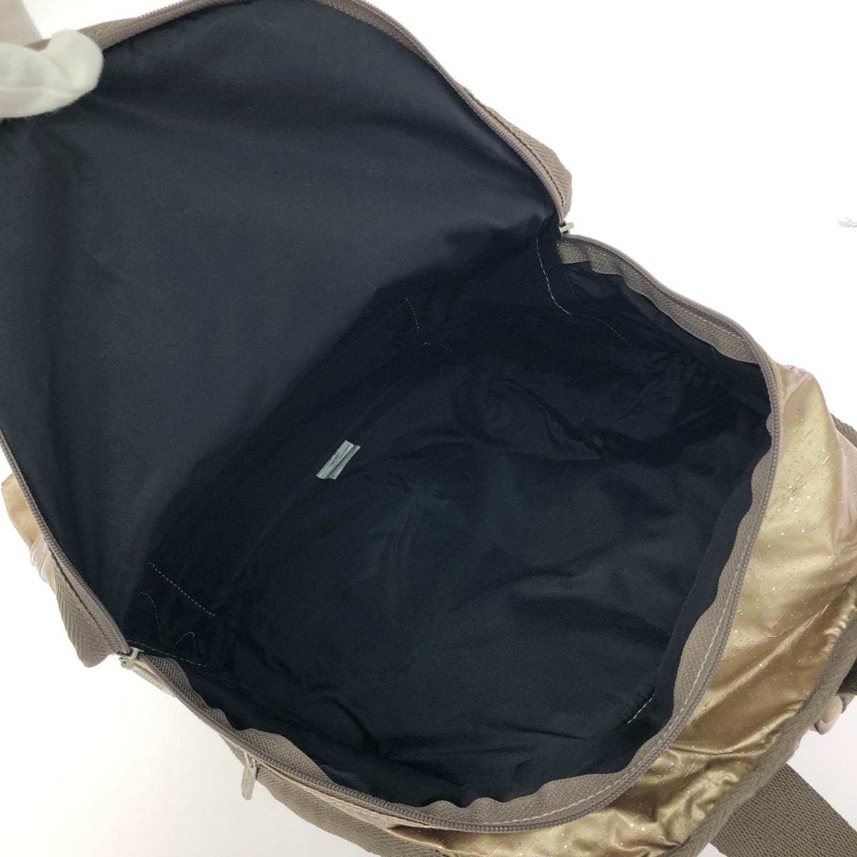 LeSportsac Backpack Glitter Nylon Gold Color Ladies 5