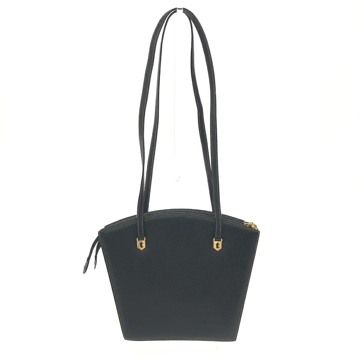 a.testoni Atestoni Shoulder Tote Bag Leather Black Women's