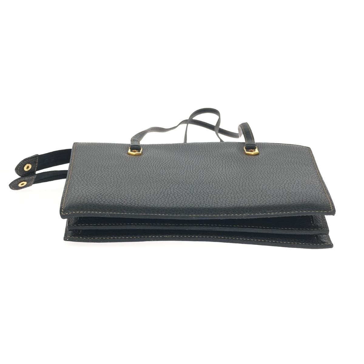 a.testoni Atestoni Shoulder Tote Bag Leather Black Women's 5