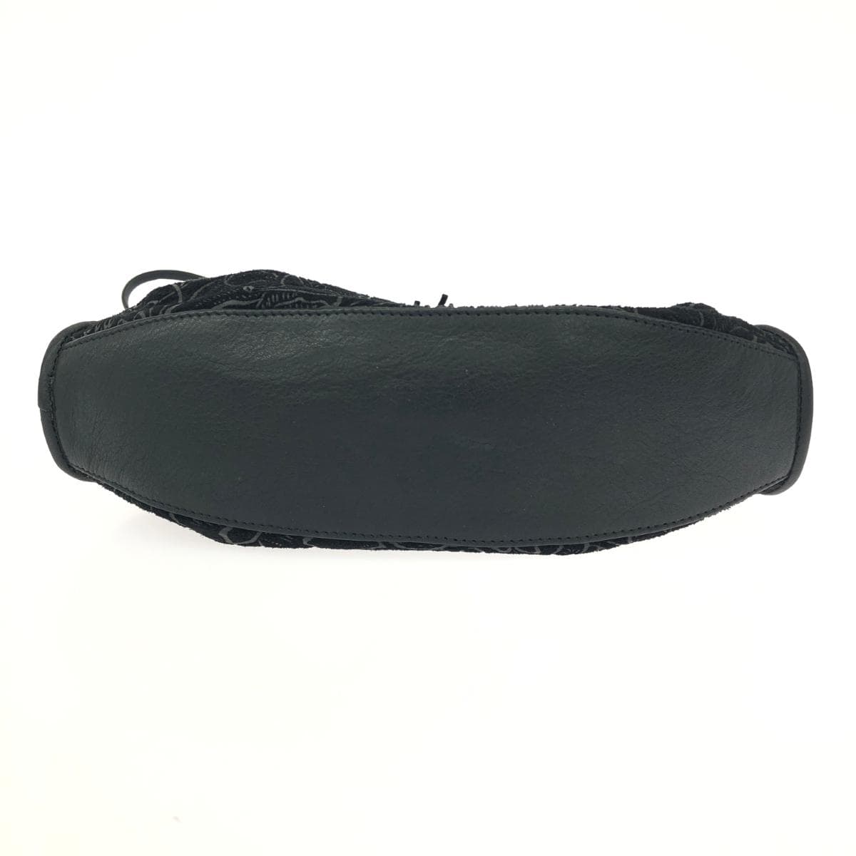 IBIZA Ibiza Shoulder Bag Floral Pattern Leather Black Women's 4