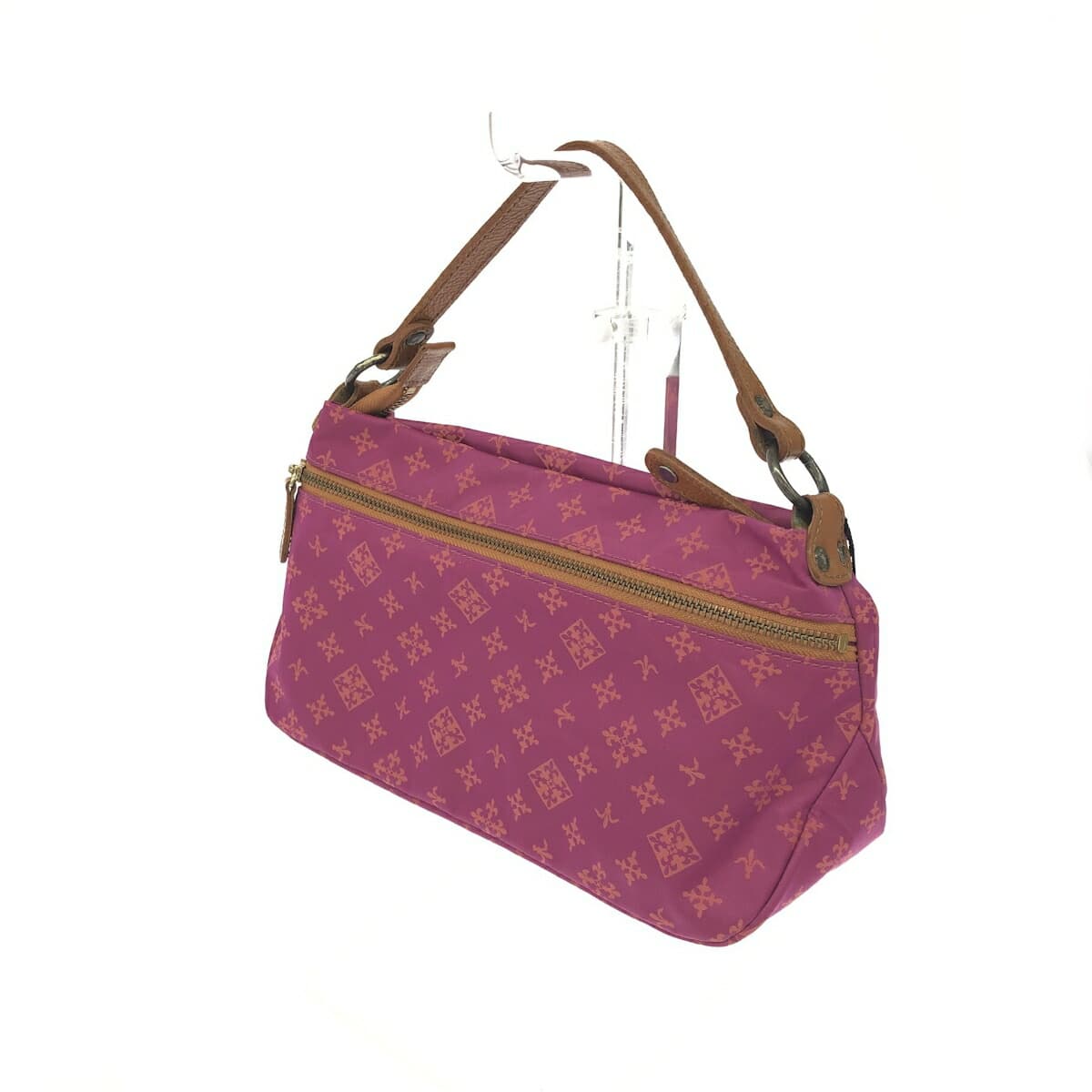 Russet Rassit Handbag Monogram Nylon Pink Ladies 3
