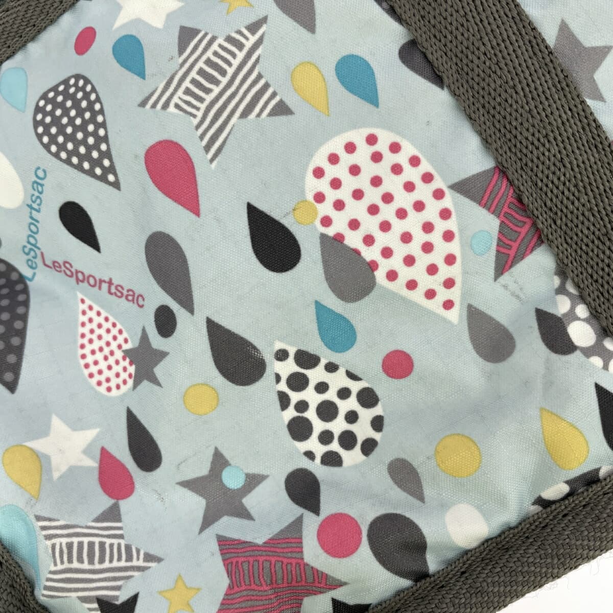 LeSportsac Shoulder Bag Droplet Dot Star Pattern Nylon Light Blue Blue Women's 10