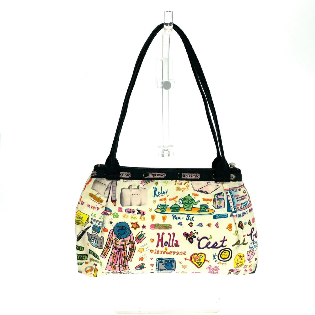 LeSportsac Mini Tote Bag Sarah Schwartz Hawaii Limited Logo Bag Pattern Girls Nylon Multicolor Ladies