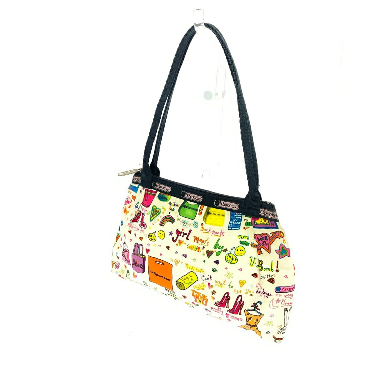 LeSportsac Mini Tote Bag Sarah Schwartz Hawaii Limited Logo Bag Pattern Girls Nylon Multicolor Ladies 3