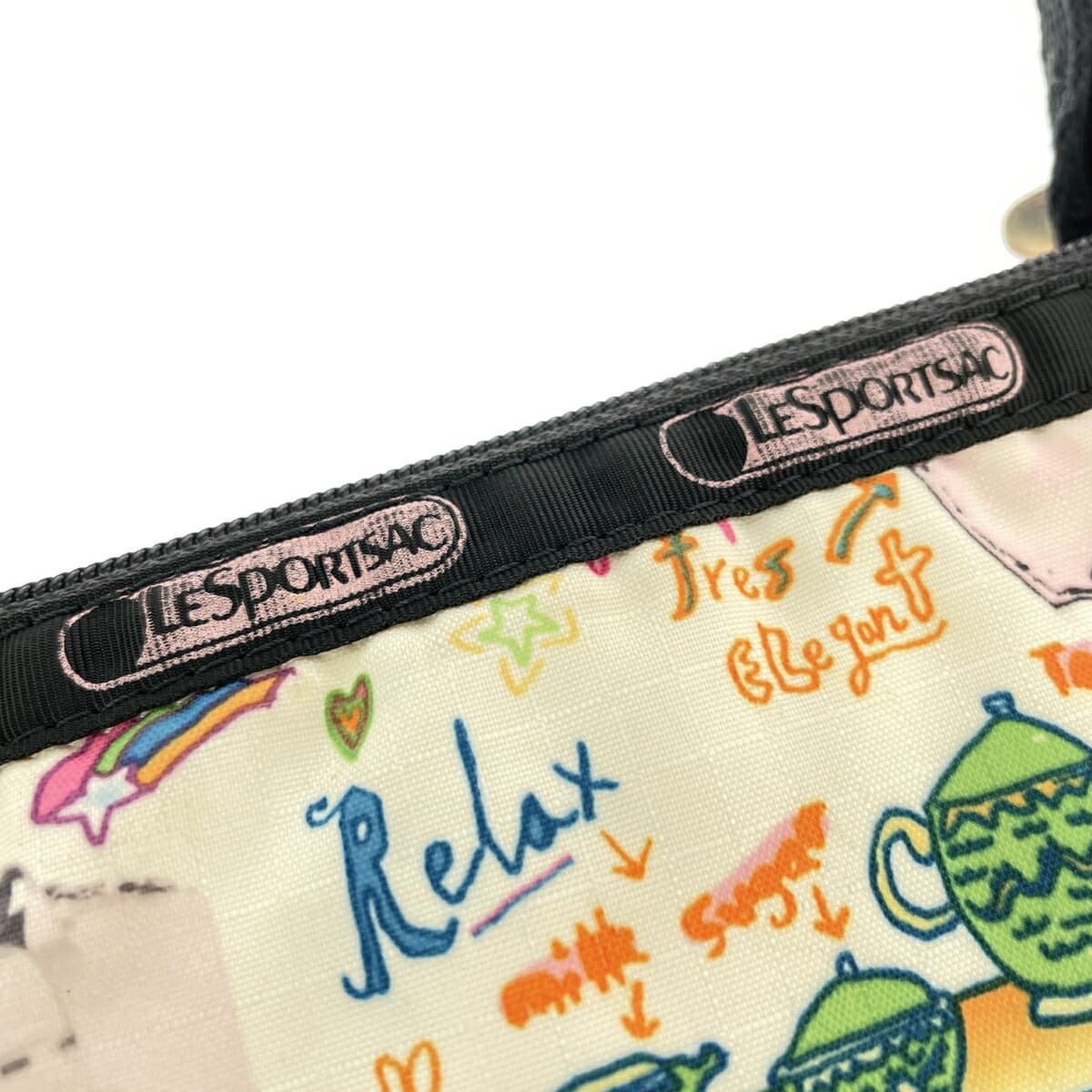 LeSportsac Mini Tote Bag Sarah Schwartz Hawaii Limited Logo Bag Pattern Girls Nylon Multicolor Ladies 6