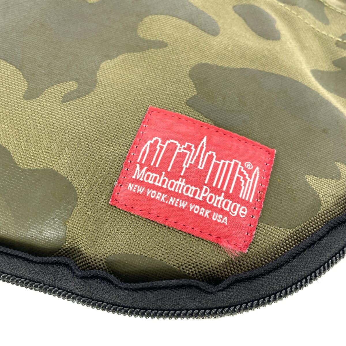 Manhattan Portage Circle Shoulder Bag Camouflage Cordura Nylon Olive Khaki Unisex 5