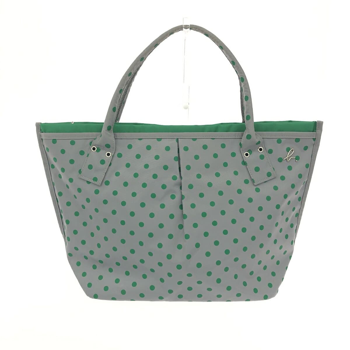 agnes b. Agnes B. Tote Bag b Logo Dot Pattern Nylon Gray Women's