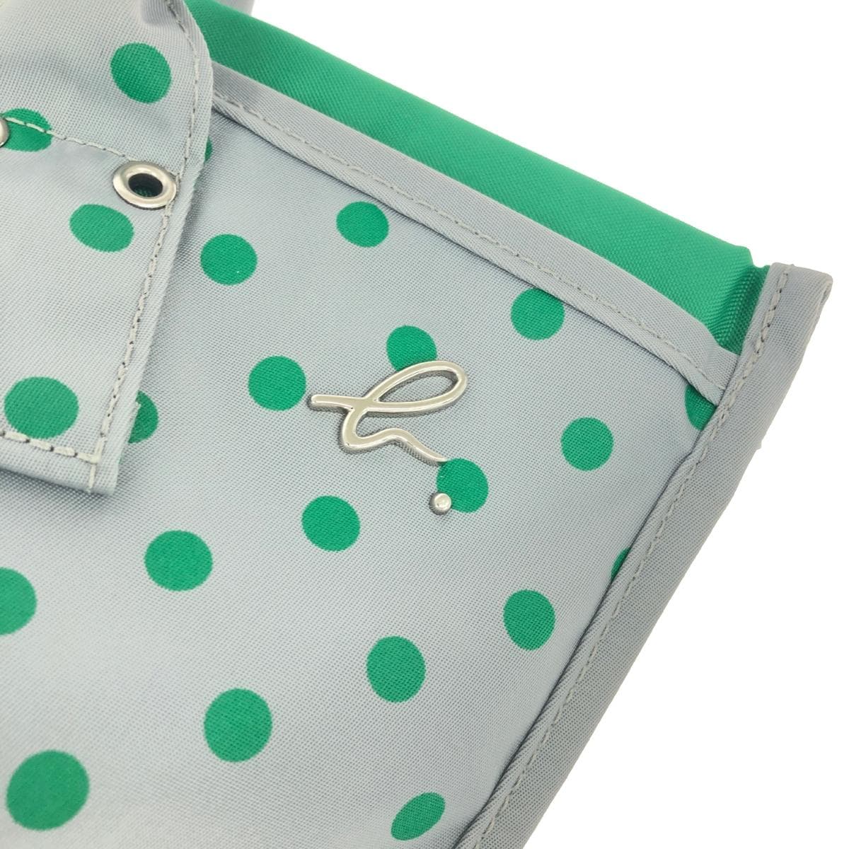 agnes b. Agnes B. Tote Bag b Logo Dot Pattern Nylon Gray Women's 7