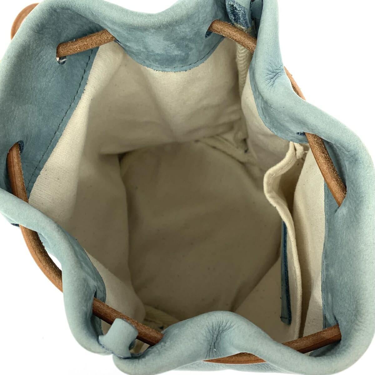 Mormyrus Mormyrus Drawstring Handbag Nubuck/Turquoise Blue Blue Ladies 5