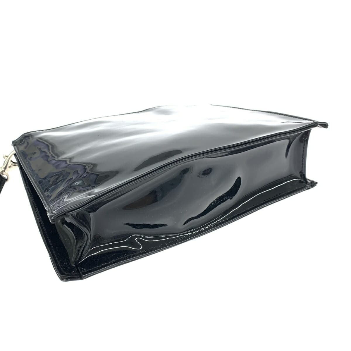 Paloma Picaso Mini Clutch Bag Kiss Logo / Enamel-like / PVC Black Ladies 4