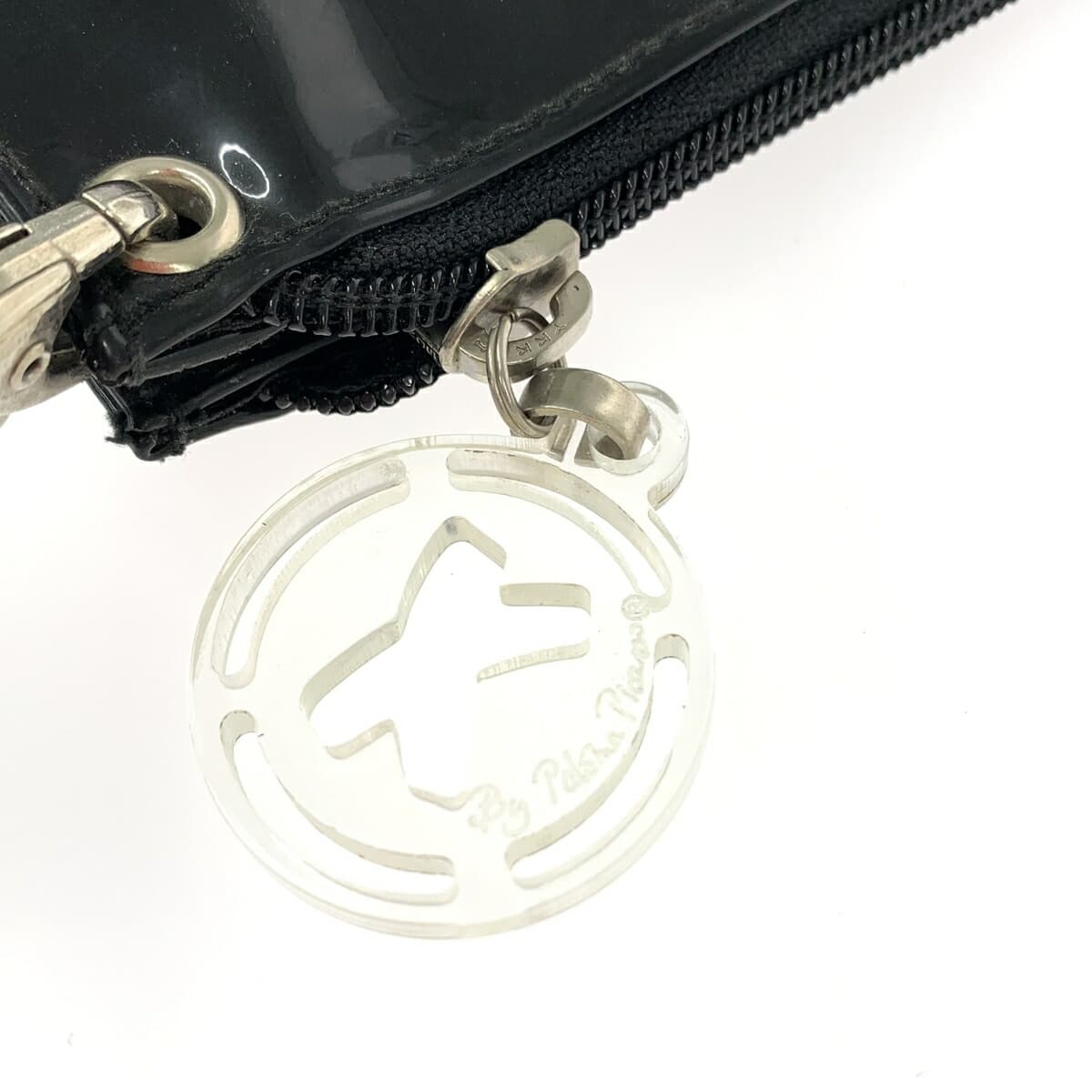 Paloma Picaso Mini Clutch Bag Kiss Logo / Enamel-like / PVC Black Ladies 7