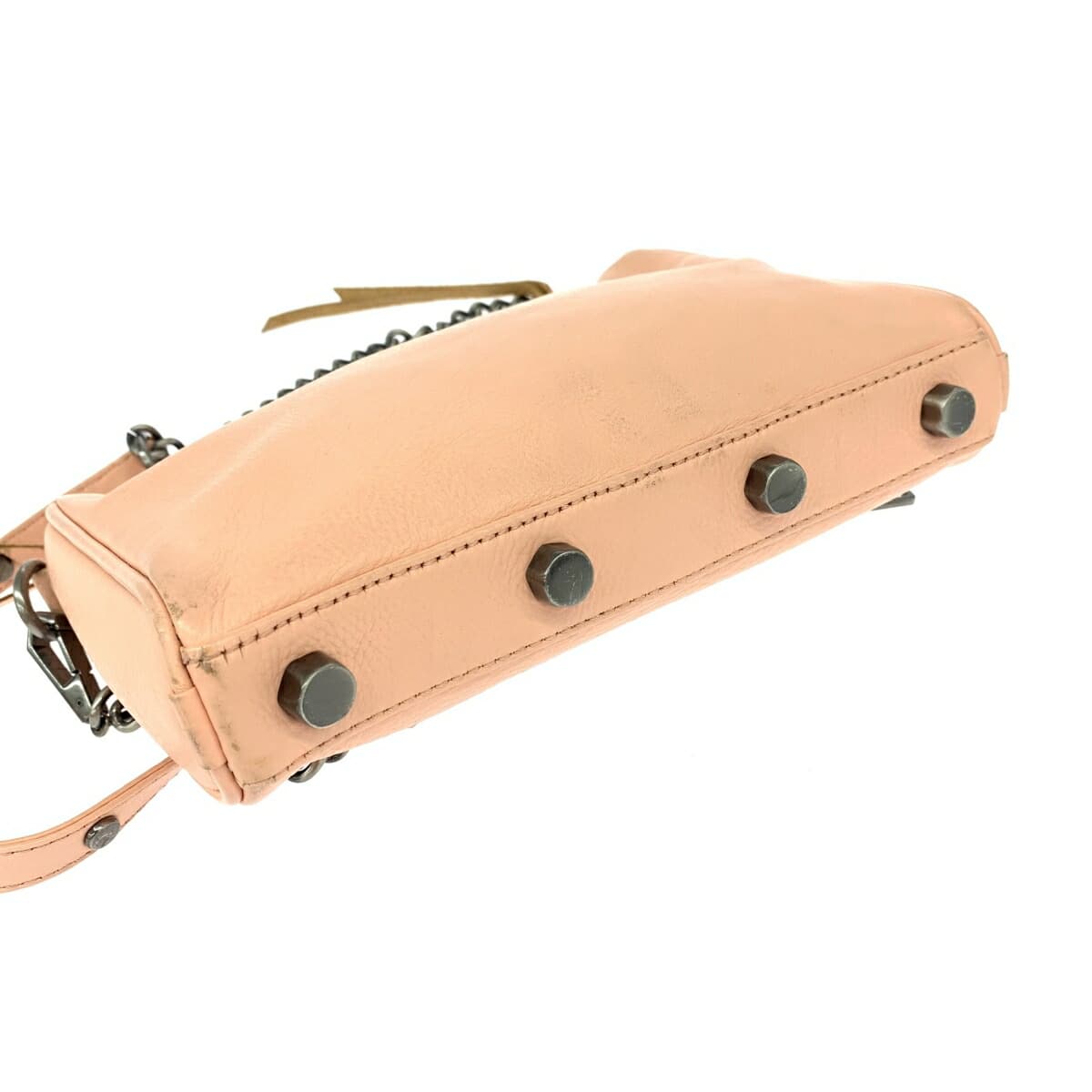 REBECCA MINKOFF Chain Shoulder Bag - Studs/Leather/Pink Beige - Pink for Women 4