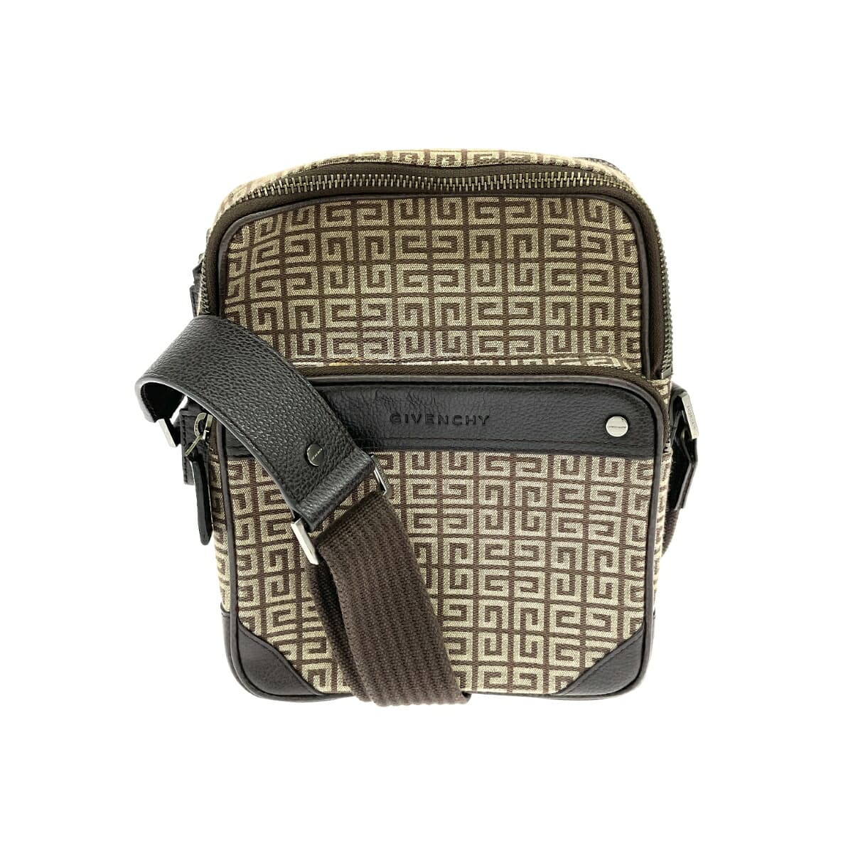 GIVENCHY Jivanshi Crossbody Bag 4G Logo All-over Logo Canvas Vintage Beige Unisex