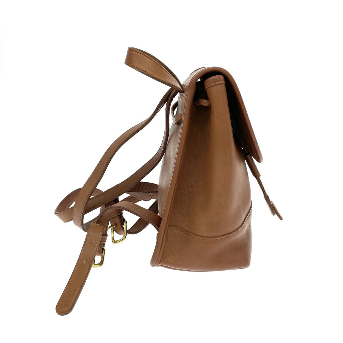 COACH Old Coach Mini Backpack Made in USA Grab Tan Leather 9960 Turn Lock Brown Ladies 2