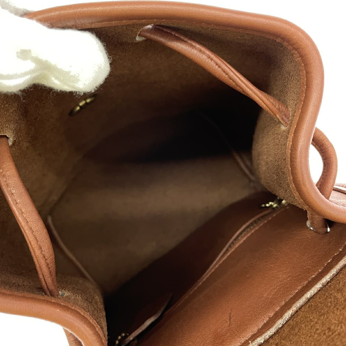 COACH Old Coach Mini Backpack Made in USA Grab Tan Leather 9960 Turn Lock Brown Ladies 6