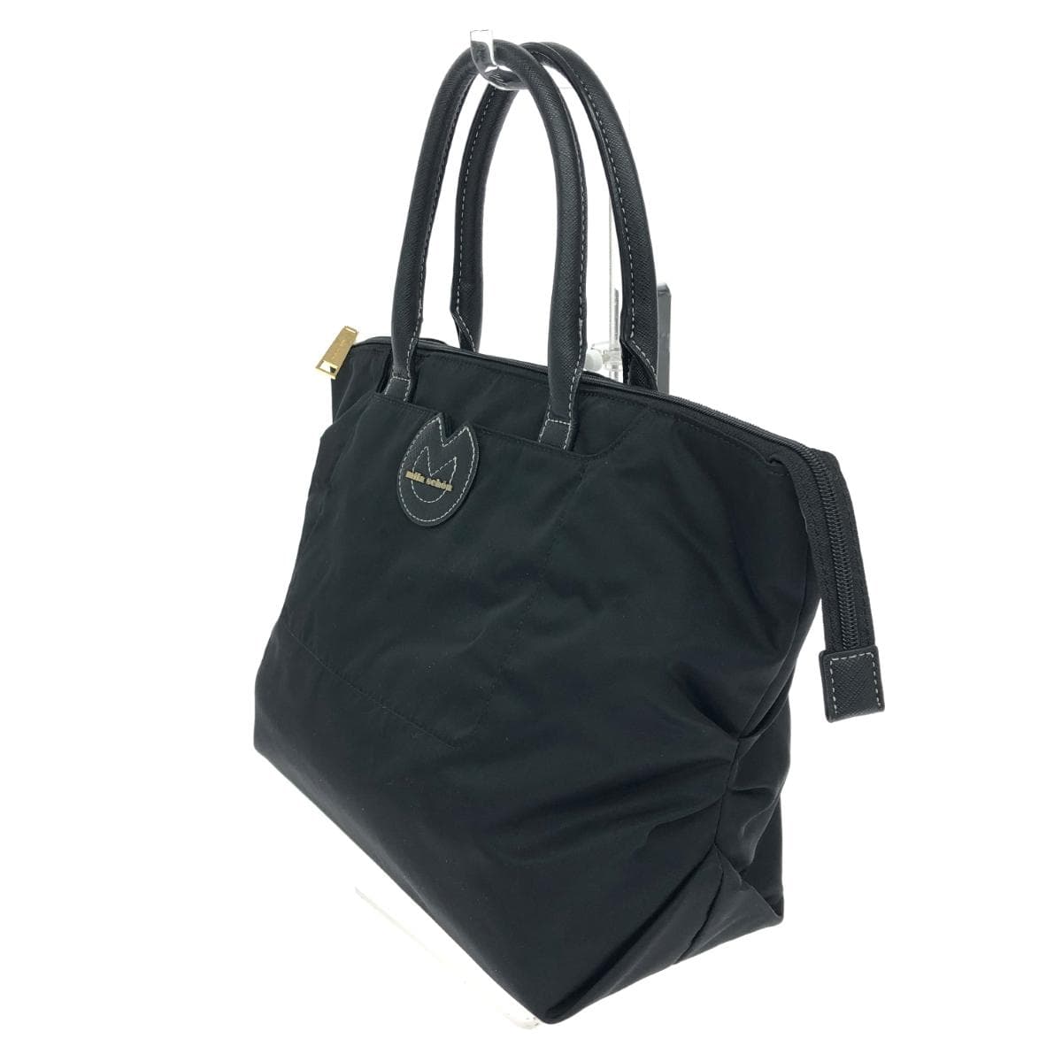 MILA SCHON Tote Bag Good Condition Nylon Black Women's 3