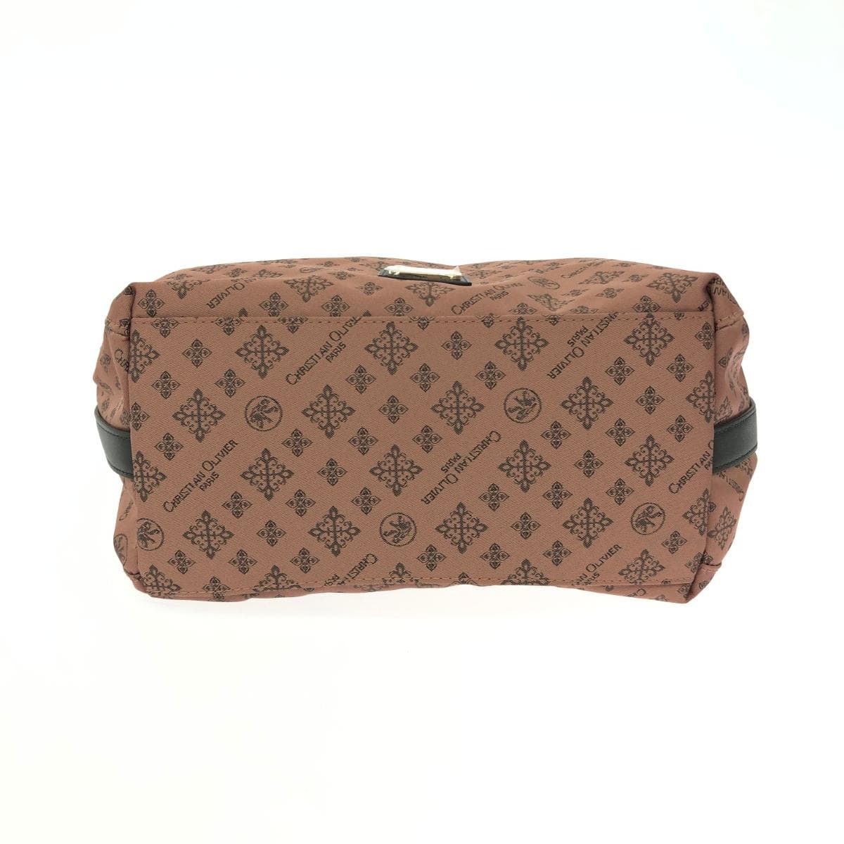 CHRISTIAN OLIVIER 2WAY tote bag in excellent condition, monogram nylon, rose gold, pink, ladies 5