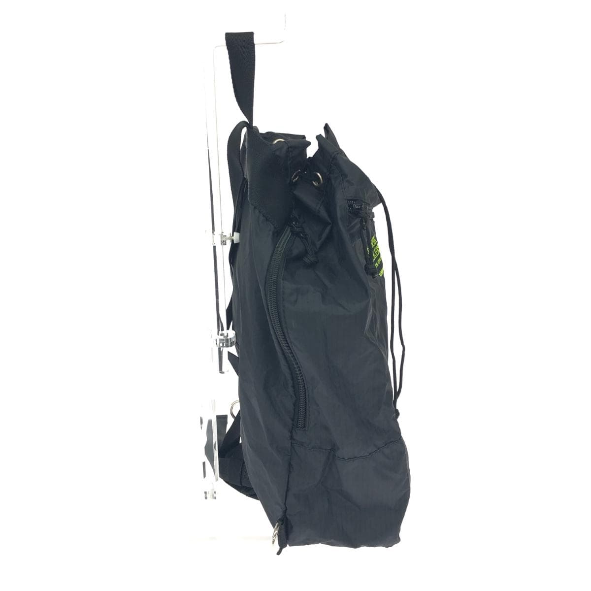 FREDRIK PACKERS Body Bag Maison de Reefur Collaboration Drawstring Embroidery Nylon 70D SQUEEZE SLING Black 2