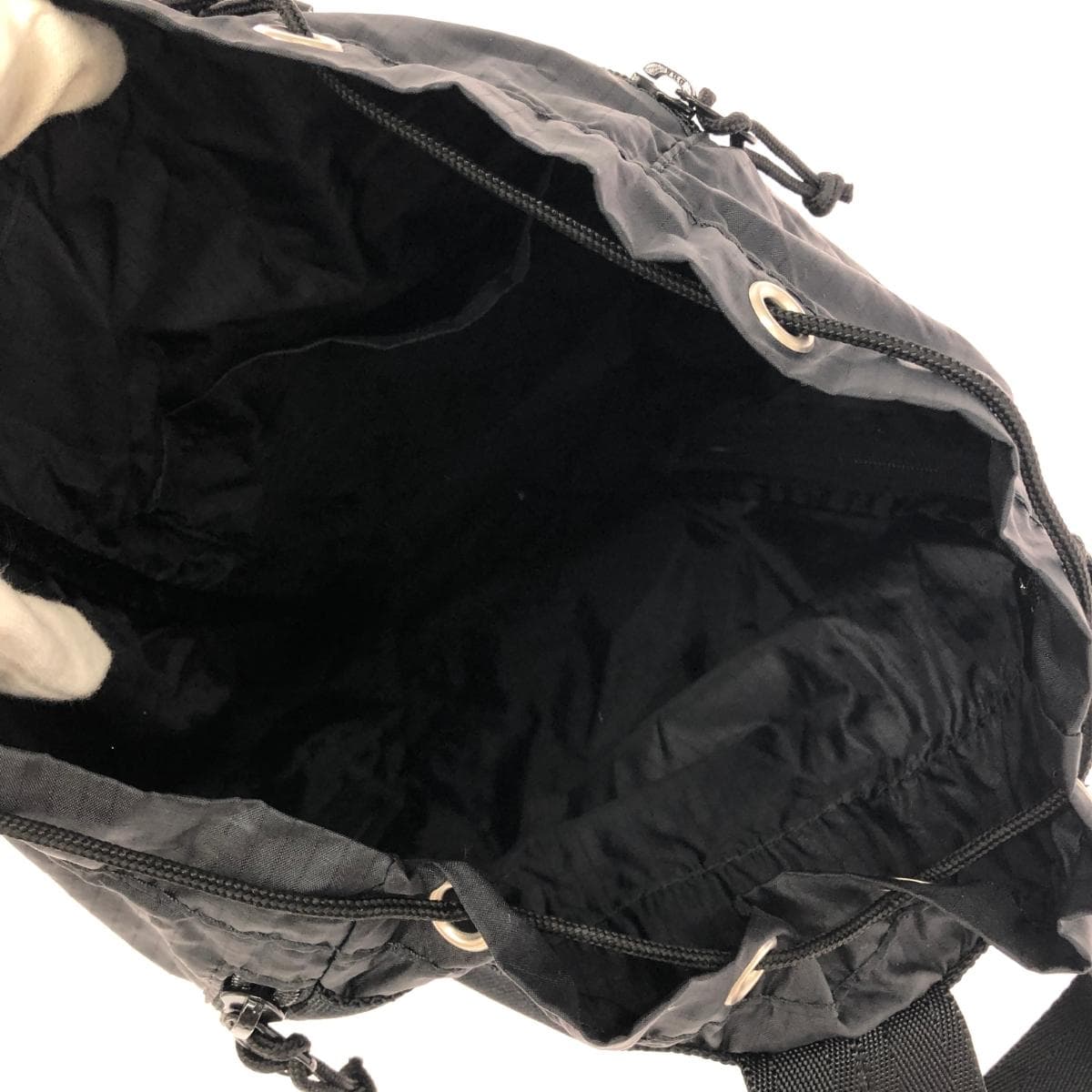 FREDRIK PACKERS Body Bag Maison de Reefur Collaboration Drawstring Embroidery Nylon 70D SQUEEZE SLING Black 6