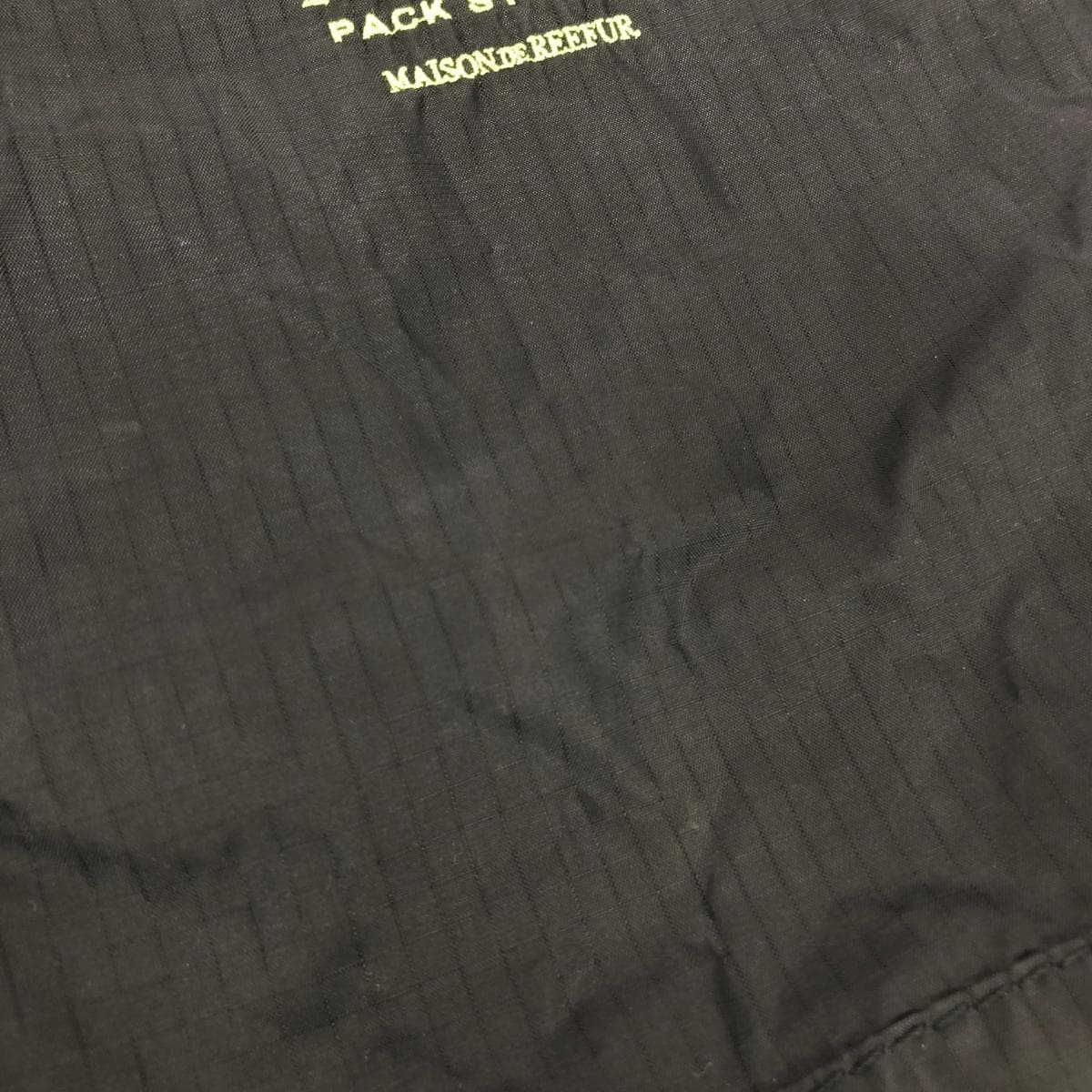 FREDRIK PACKERS Body Bag Maison de Reefur Collaboration Drawstring Embroidery Nylon 70D SQUEEZE SLING Black 7