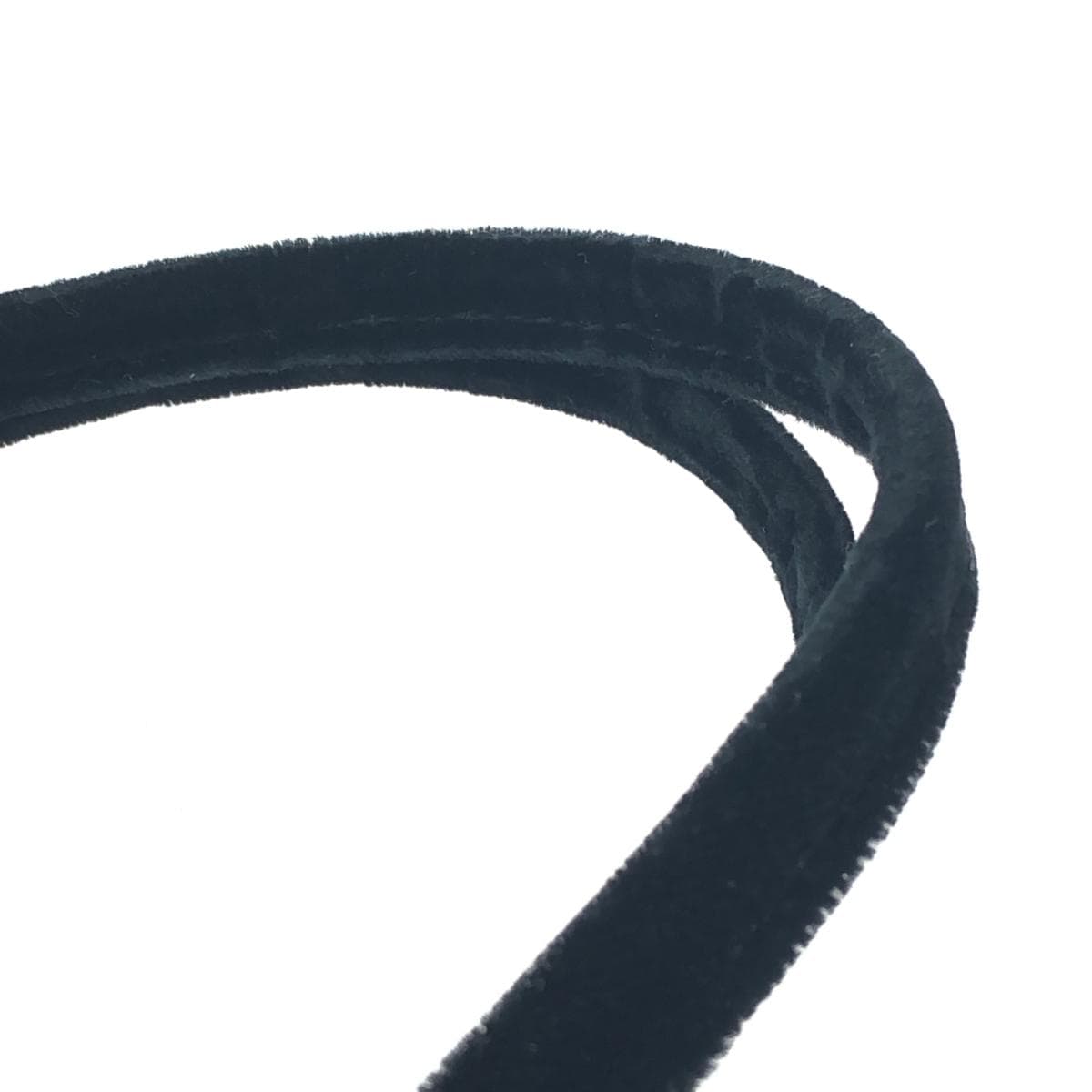 FOXEY BOUTIQUE Mini Tote Bag Good Condition Logo Embroidery/Velvet Black Ladies 5