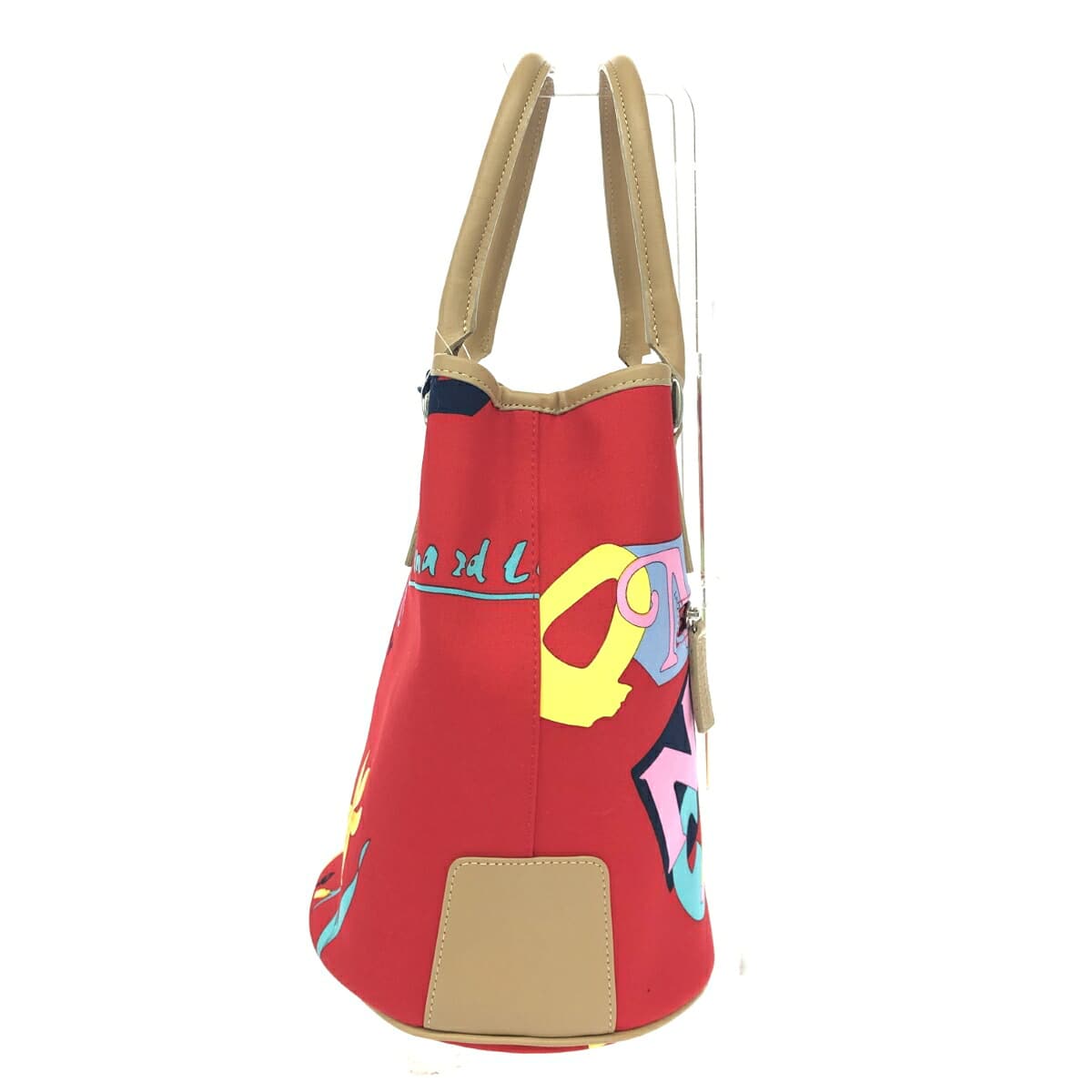 LEONARD Leonard Leonard Sports/Tote Bag Unused Item Logo/Floral Pattern/Nylon Red Women's 2