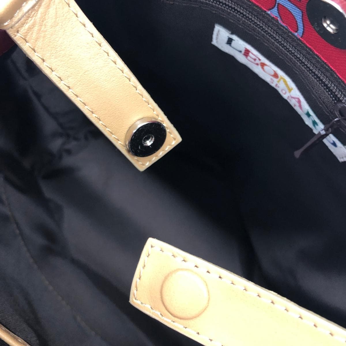 LEONARD Leonard Leonard Sports/Tote Bag Unused Item Logo/Floral Pattern/Nylon Red Women's 4