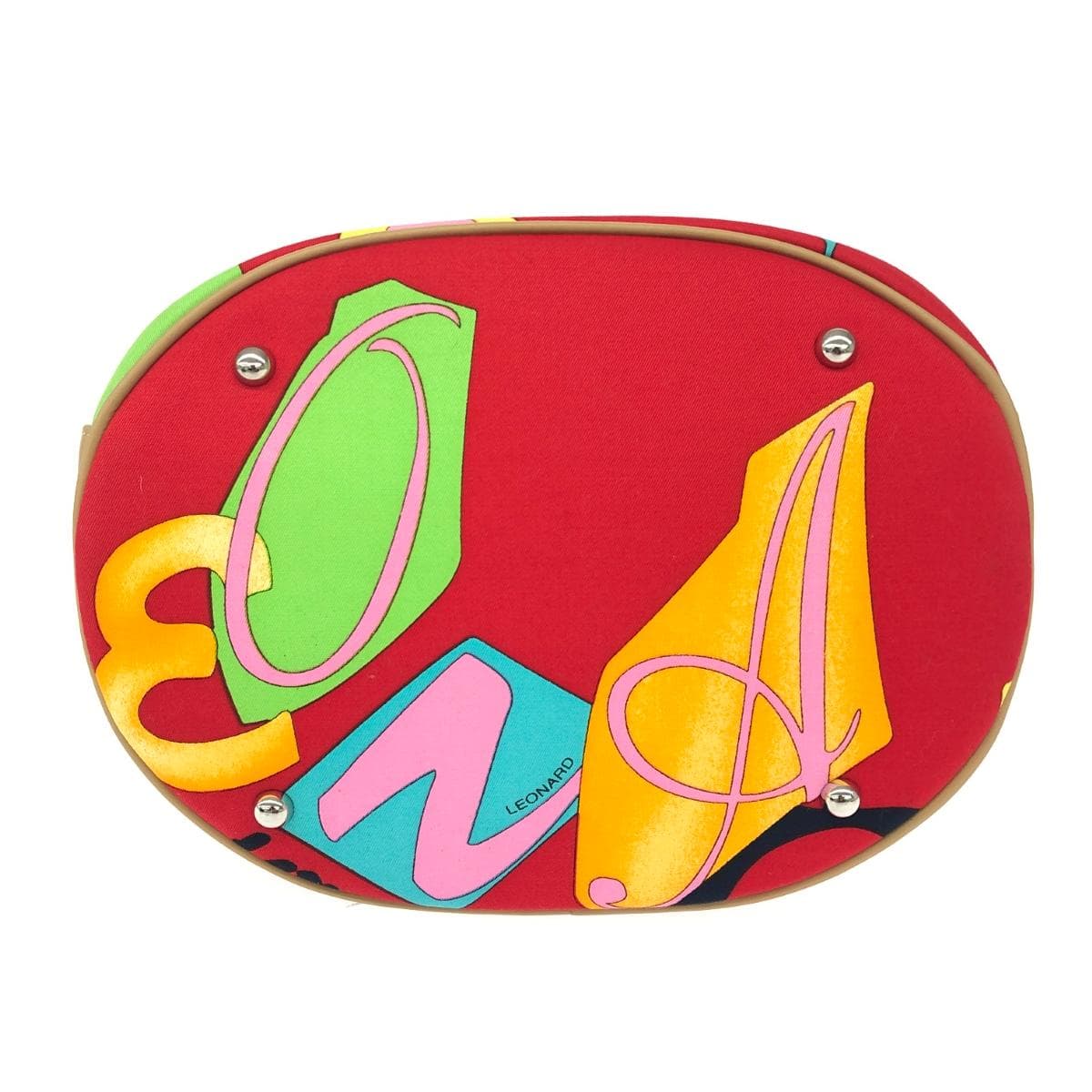 LEONARD Leonard Leonard Sports/Tote Bag Unused Item Logo/Floral Pattern/Nylon Red Women's 6