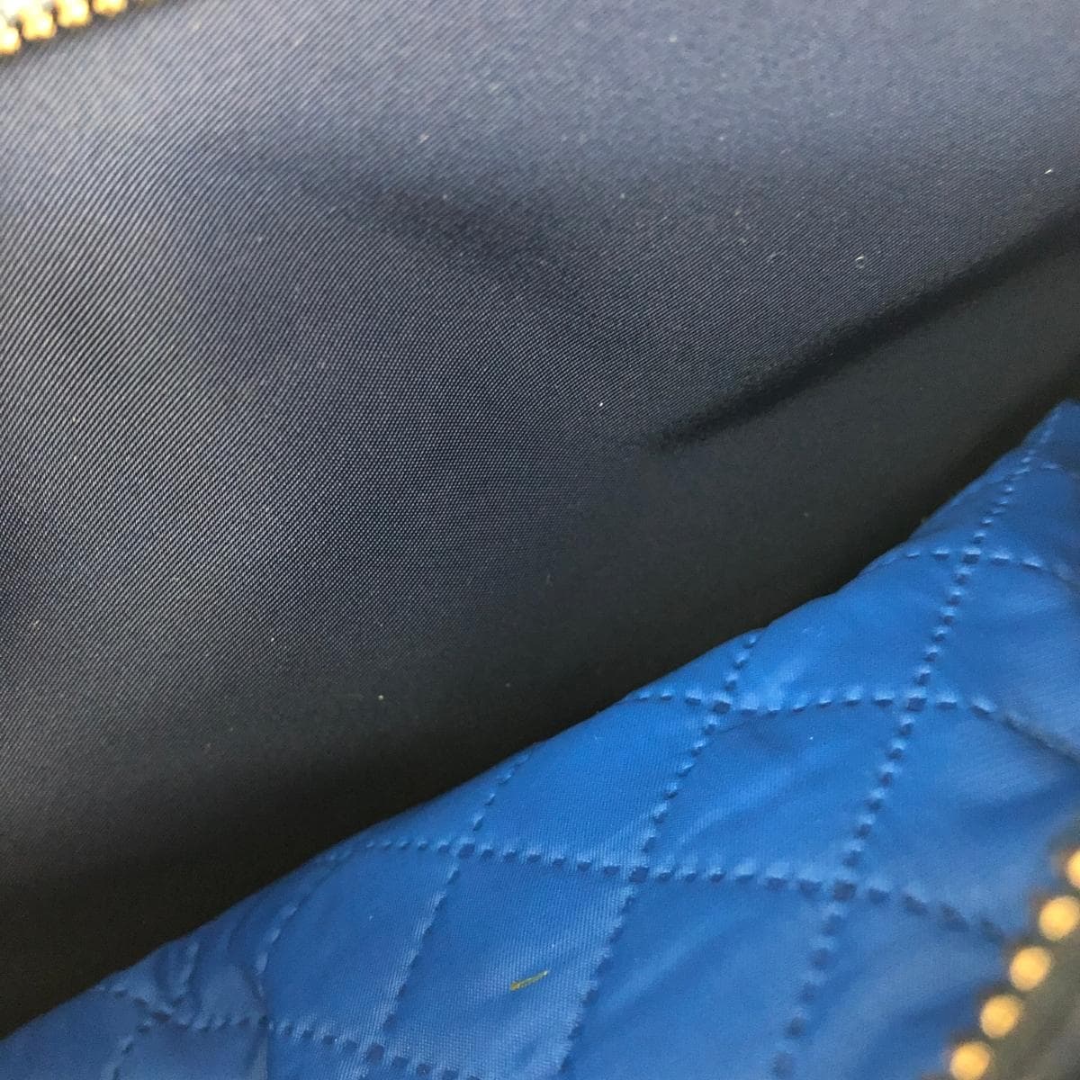 TORYBURCH Tory Burch shoulder bag in good condition, with iconic hardware/nylon × leather, navy 5