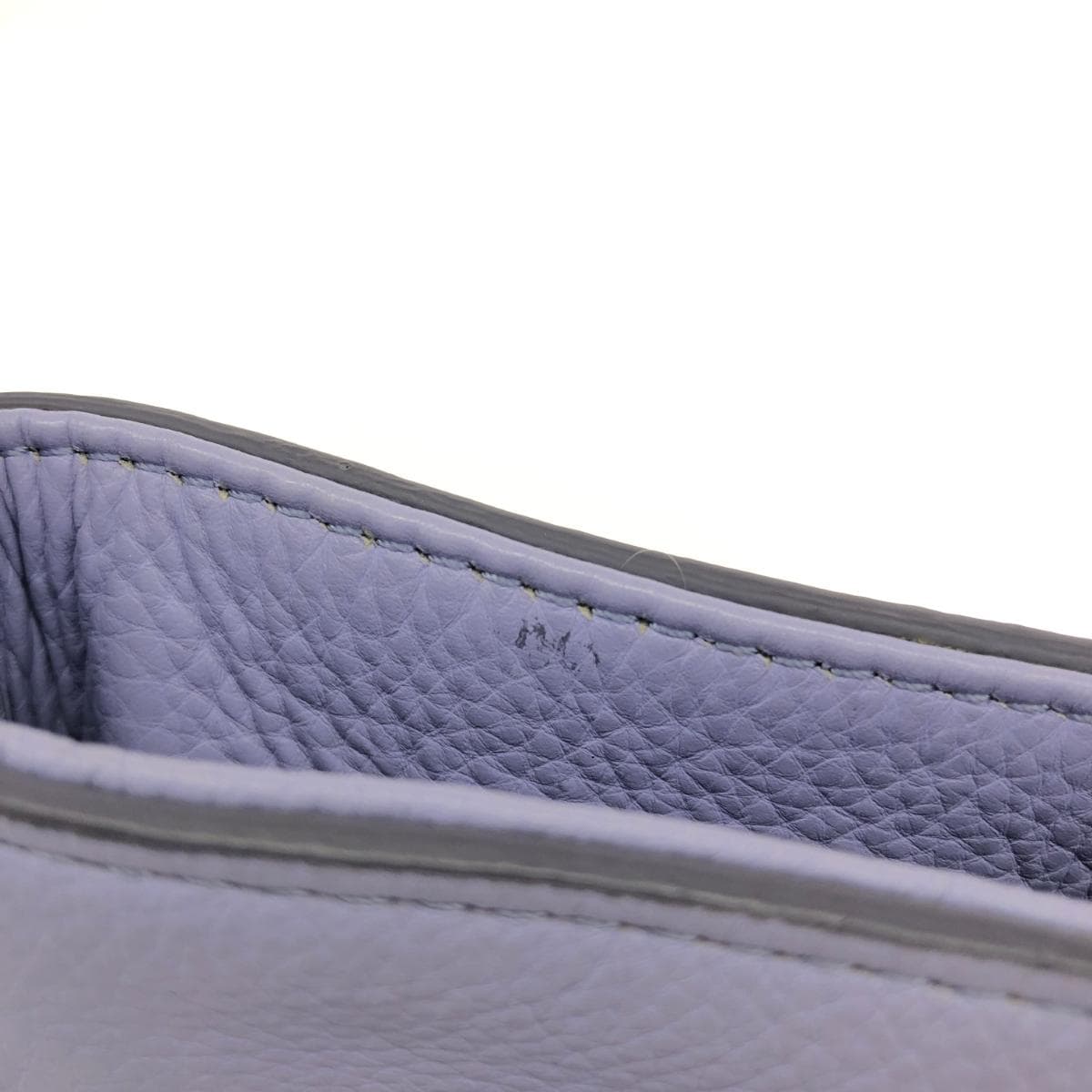 Cole Haan 2WAY Tote Bag Woven Handle Leather Purple Ladies 9