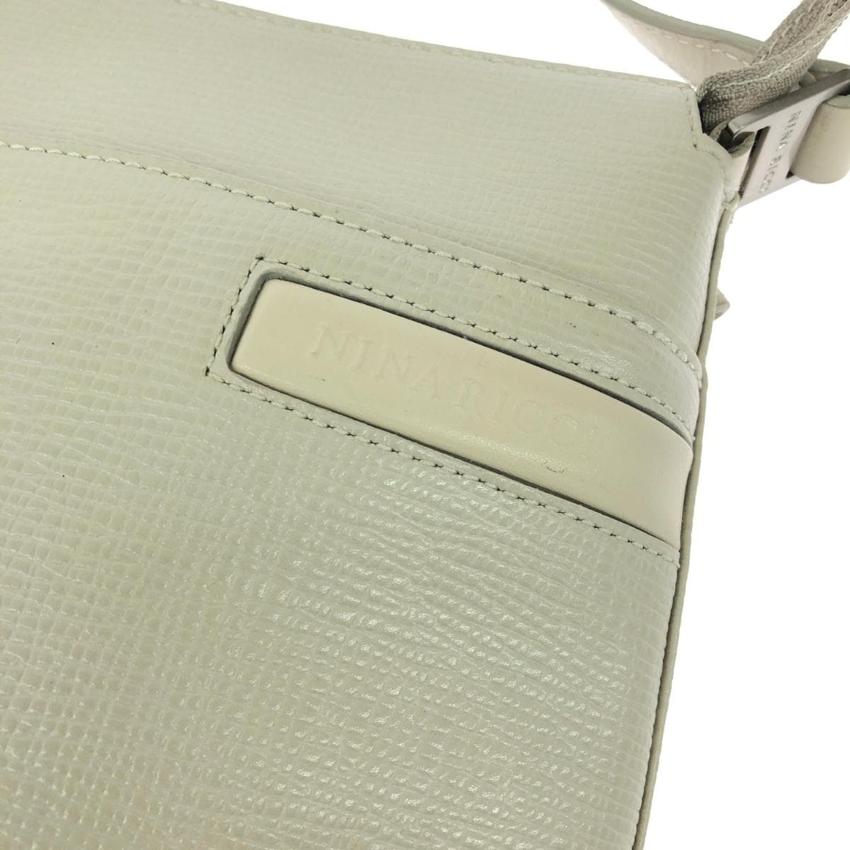 NINA RICCI Mini Shoulder Bag Leather White Women's 7