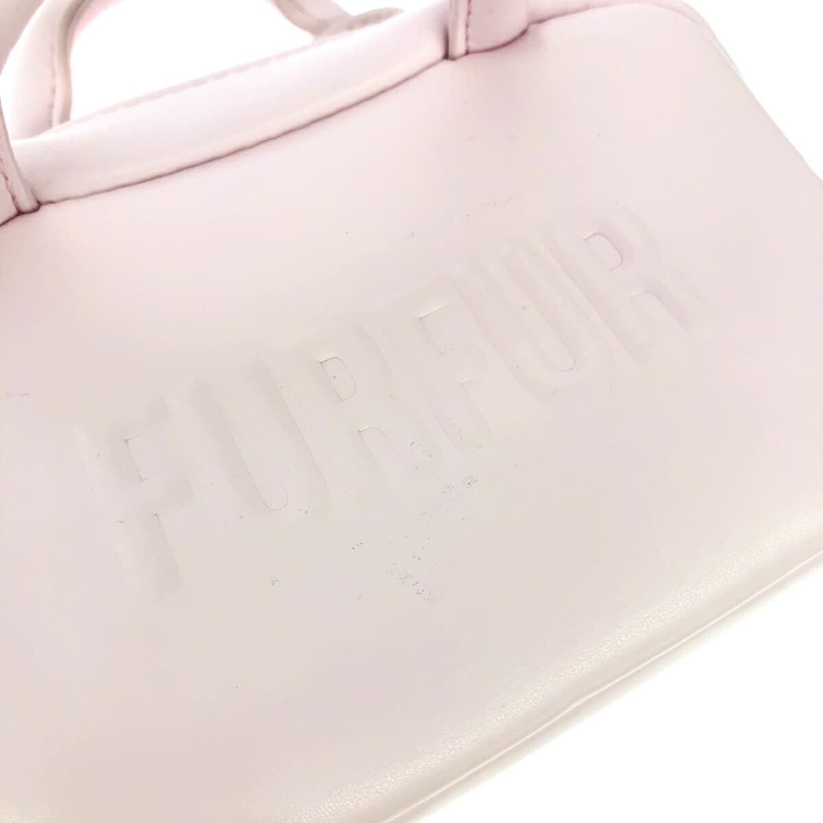 Furfur Fafa Micro Square Boston Bag in Good Condition Pink for Women 6