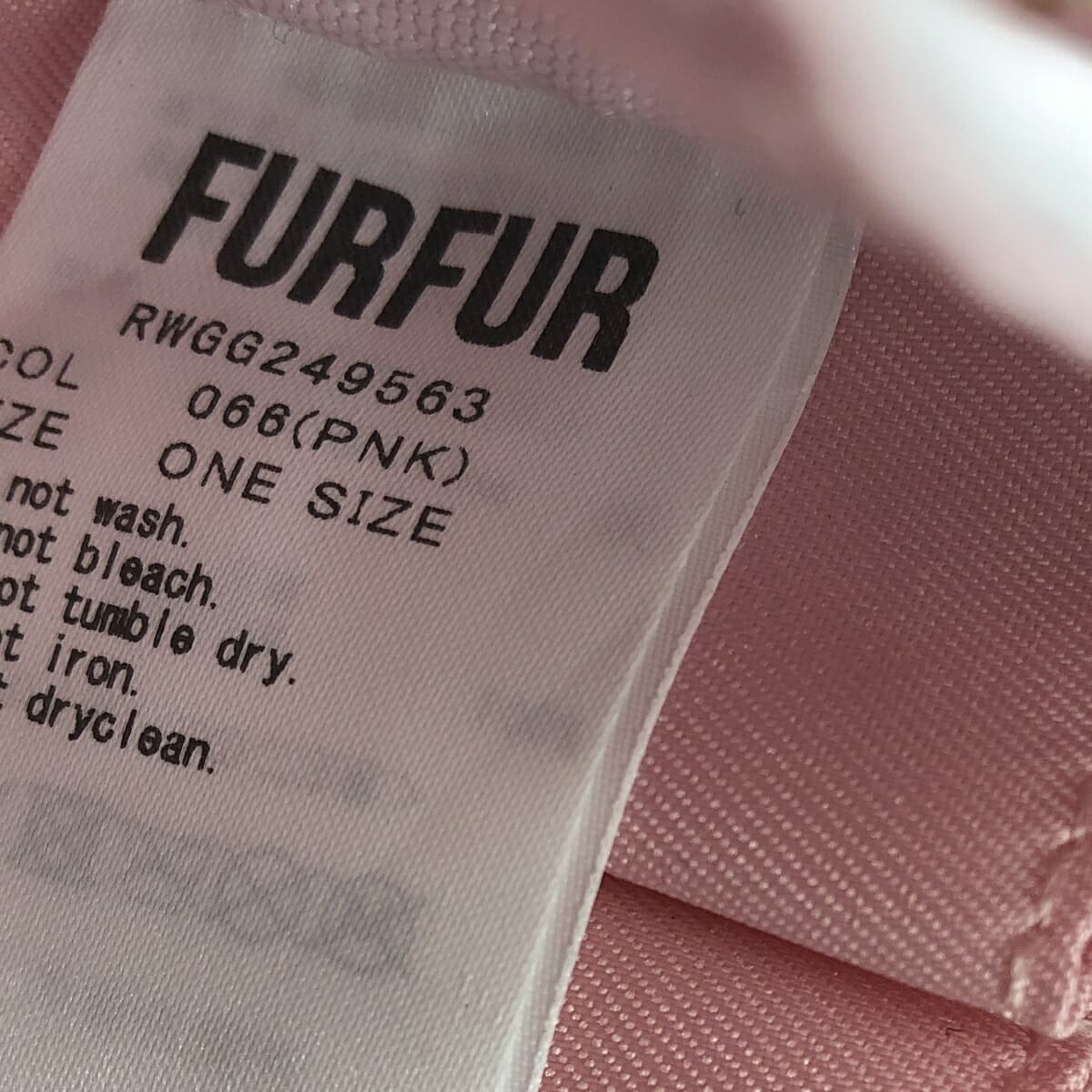Furfur Fafa Micro Square Boston Bag in Good Condition Pink for Women 8