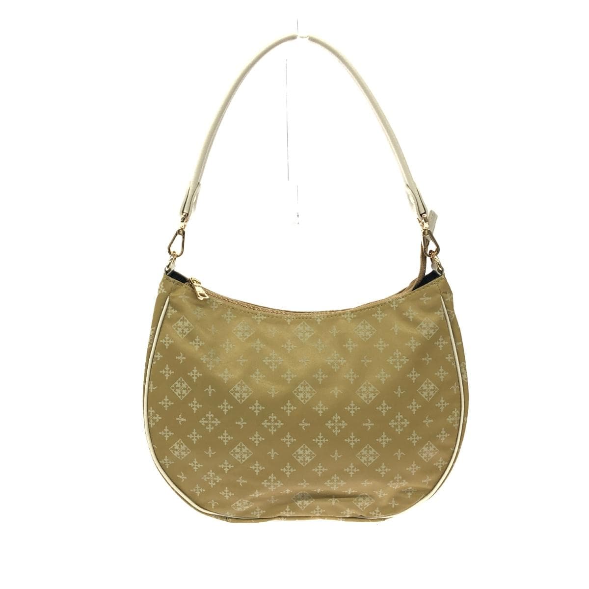 Russet 2WAY bag in excellent condition, monogram nylon, beige, for ladies