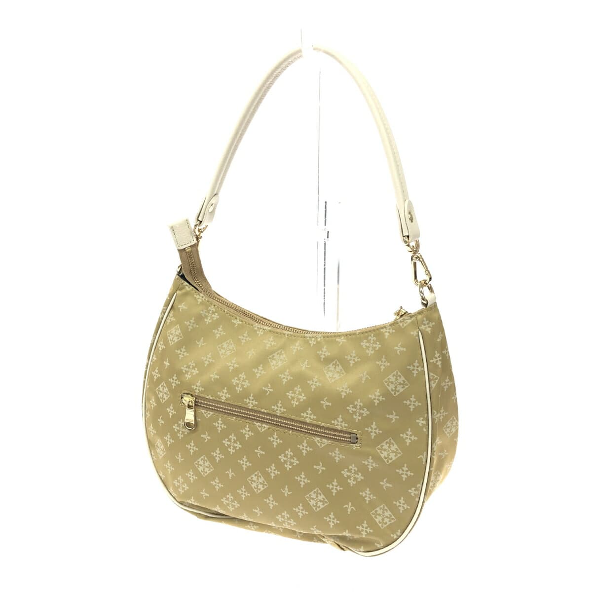 Russet 2WAY bag in excellent condition, monogram nylon, beige, for ladies 3