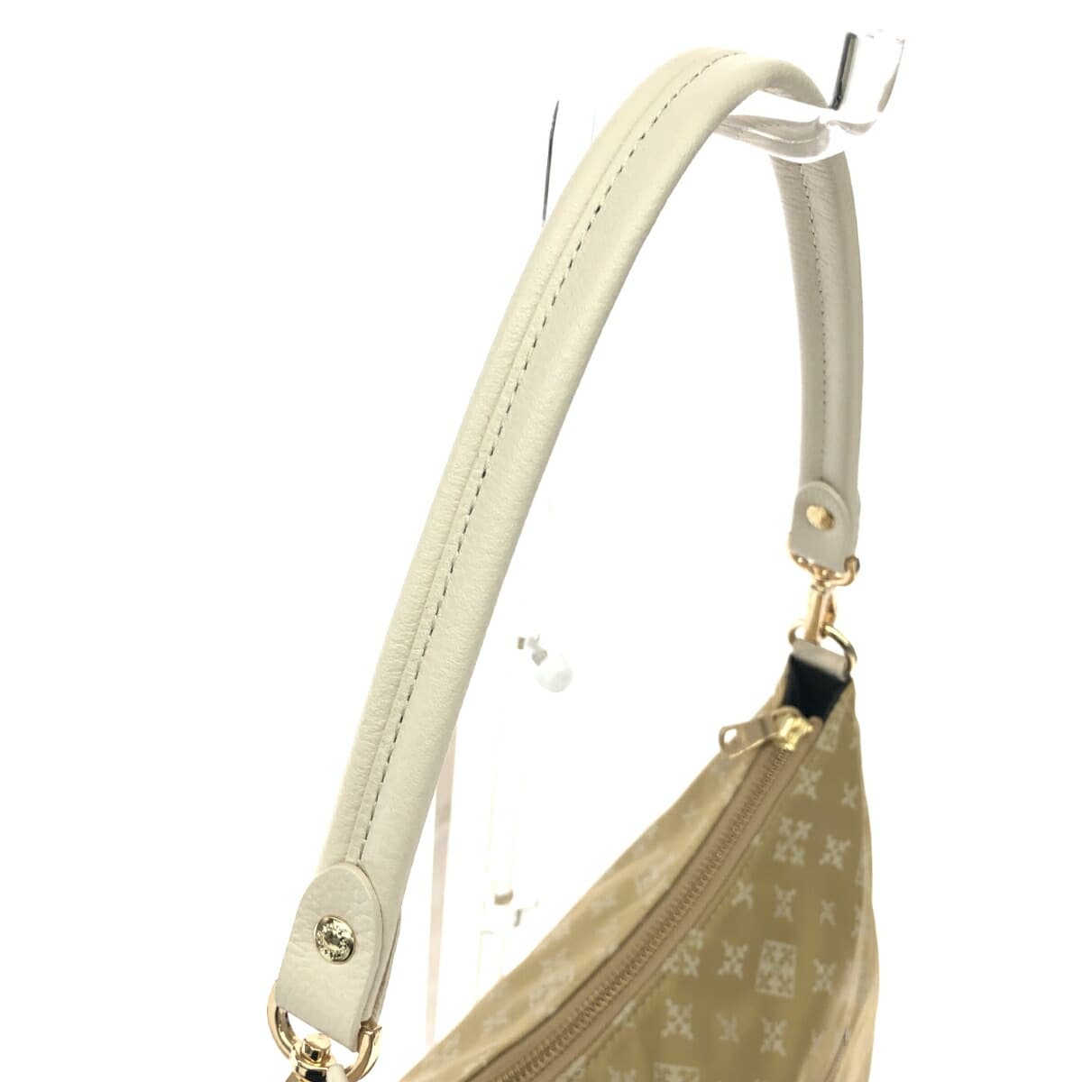 Russet 2WAY bag in excellent condition, monogram nylon, beige, for ladies 4