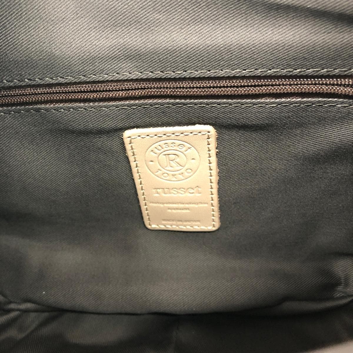 Russet 2WAY bag in excellent condition, monogram nylon, beige, for ladies 7