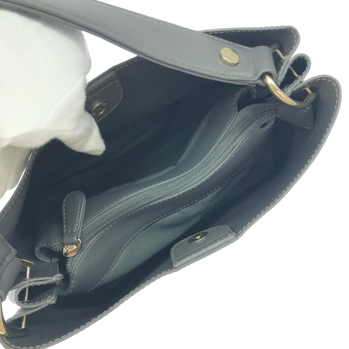 DIANA Handbag PVC Gray Women's 7