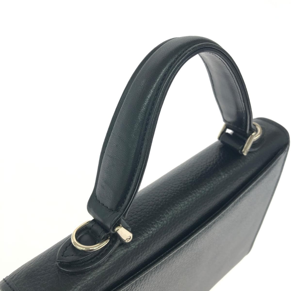 Burberry's 2WAY Bag Shadow Horse Logo/Leather Black Ladies 4