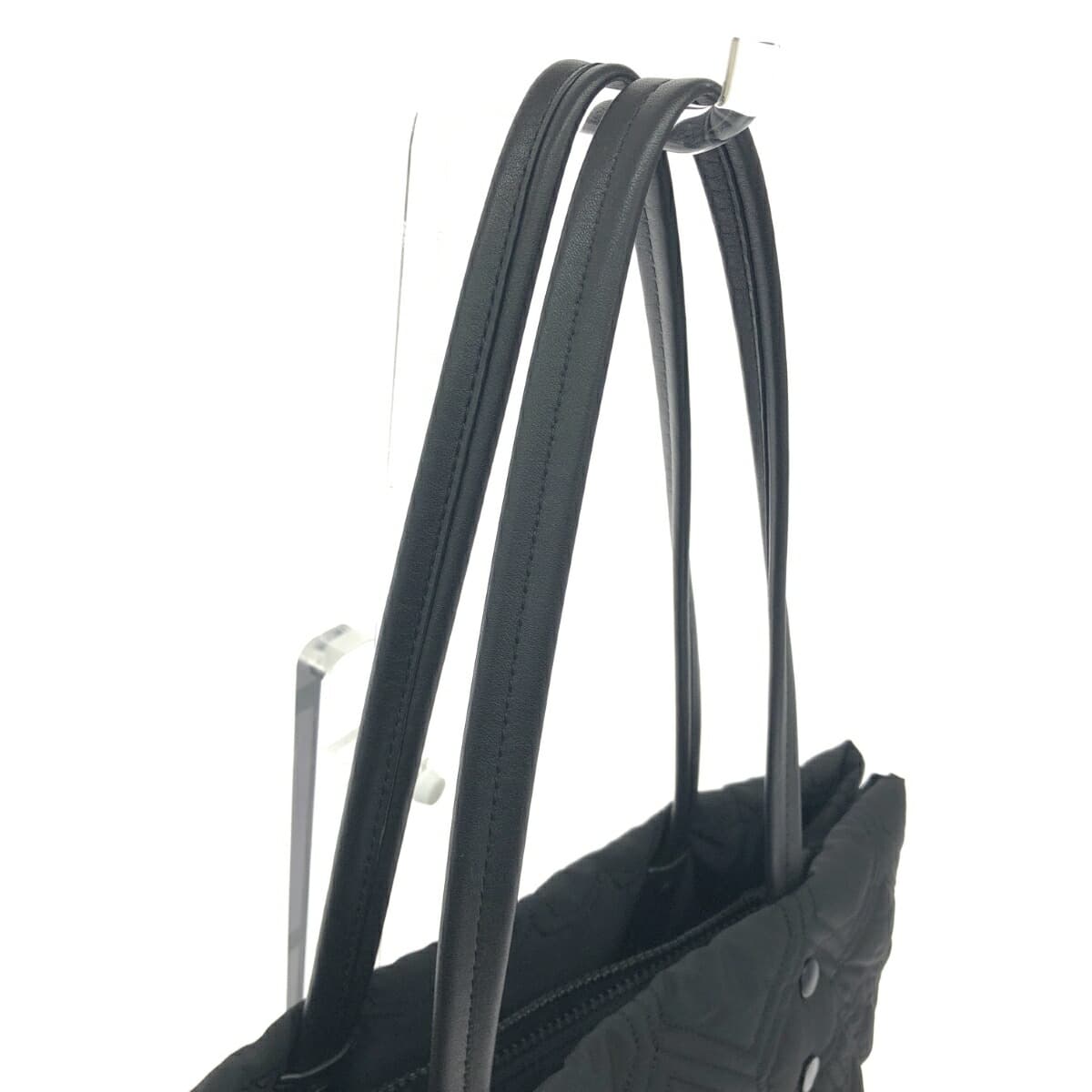 Kate Spade Handbag Heart Quilting Nylon Black Ladies 4