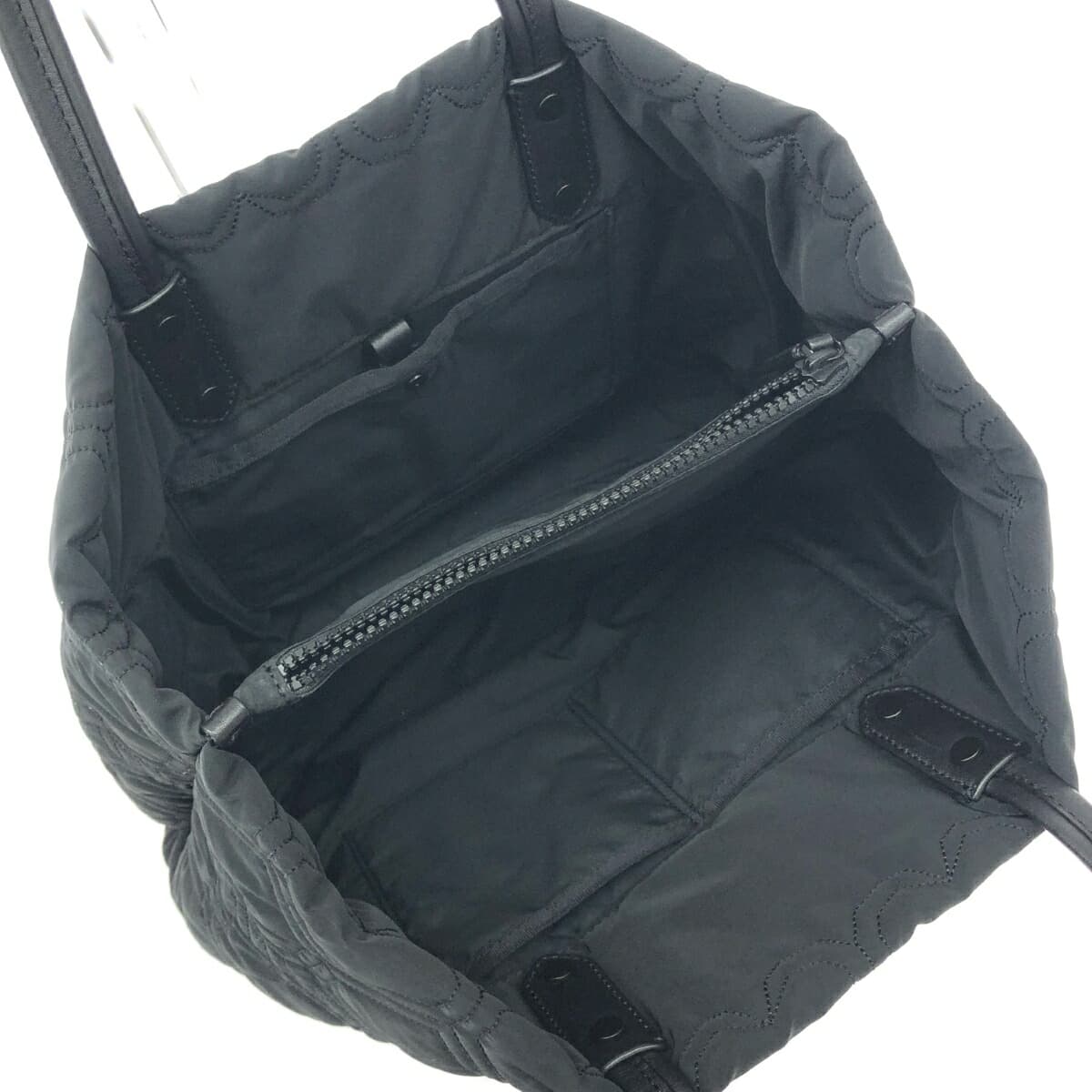 Kate Spade Handbag Heart Quilting Nylon Black Ladies 7