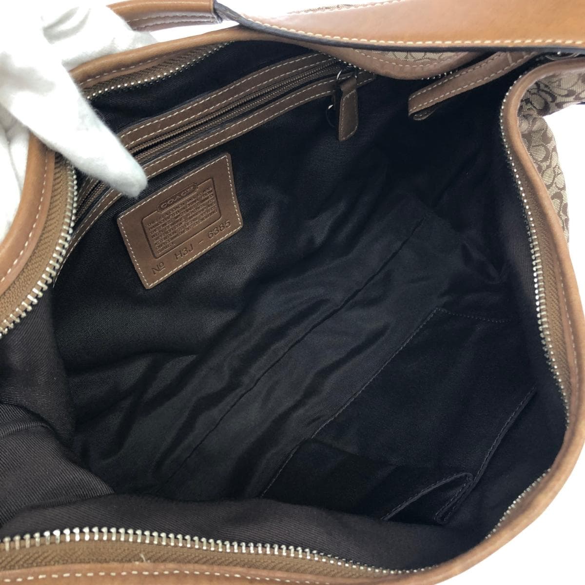 COACH Coach One Shoulder Bag Good Condition Mini Signature Canvas × Leather Beige Ladies 6