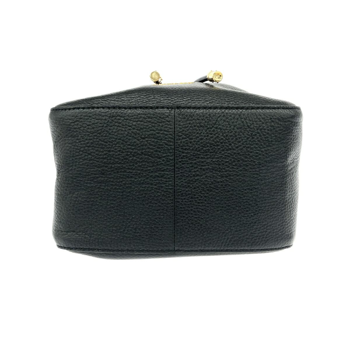 MICHAEL KORS Drawstring Shoulder Bag Good Condition Leather Black Ladies 4