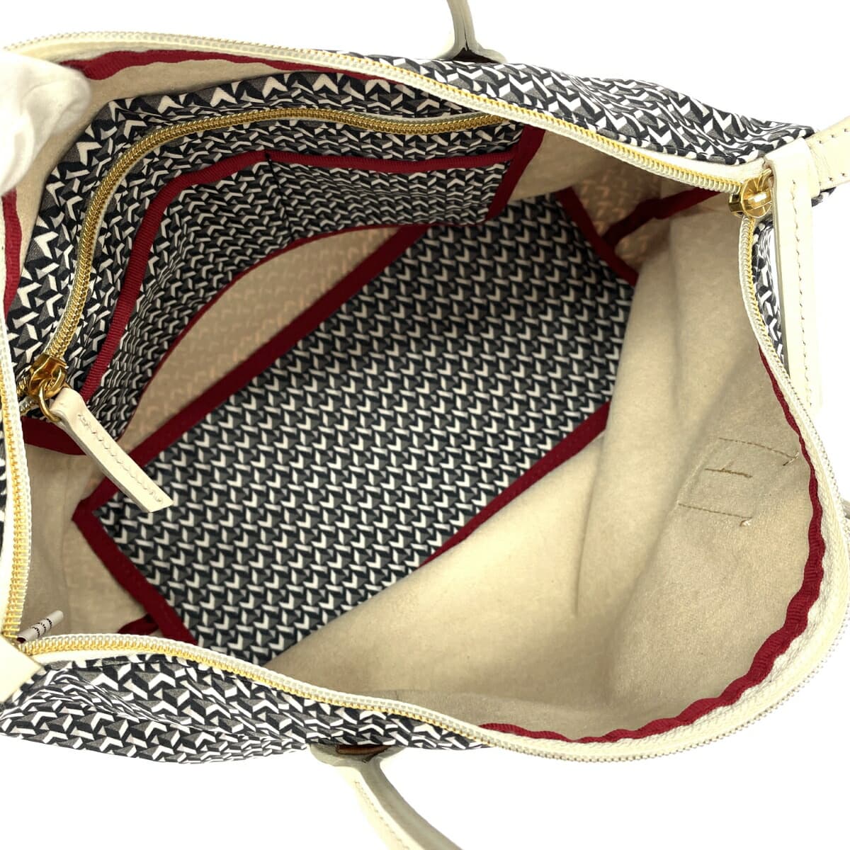 ROBERTA PIERI Tote Bag Tatami Made in Italy Nylon White Women's 6